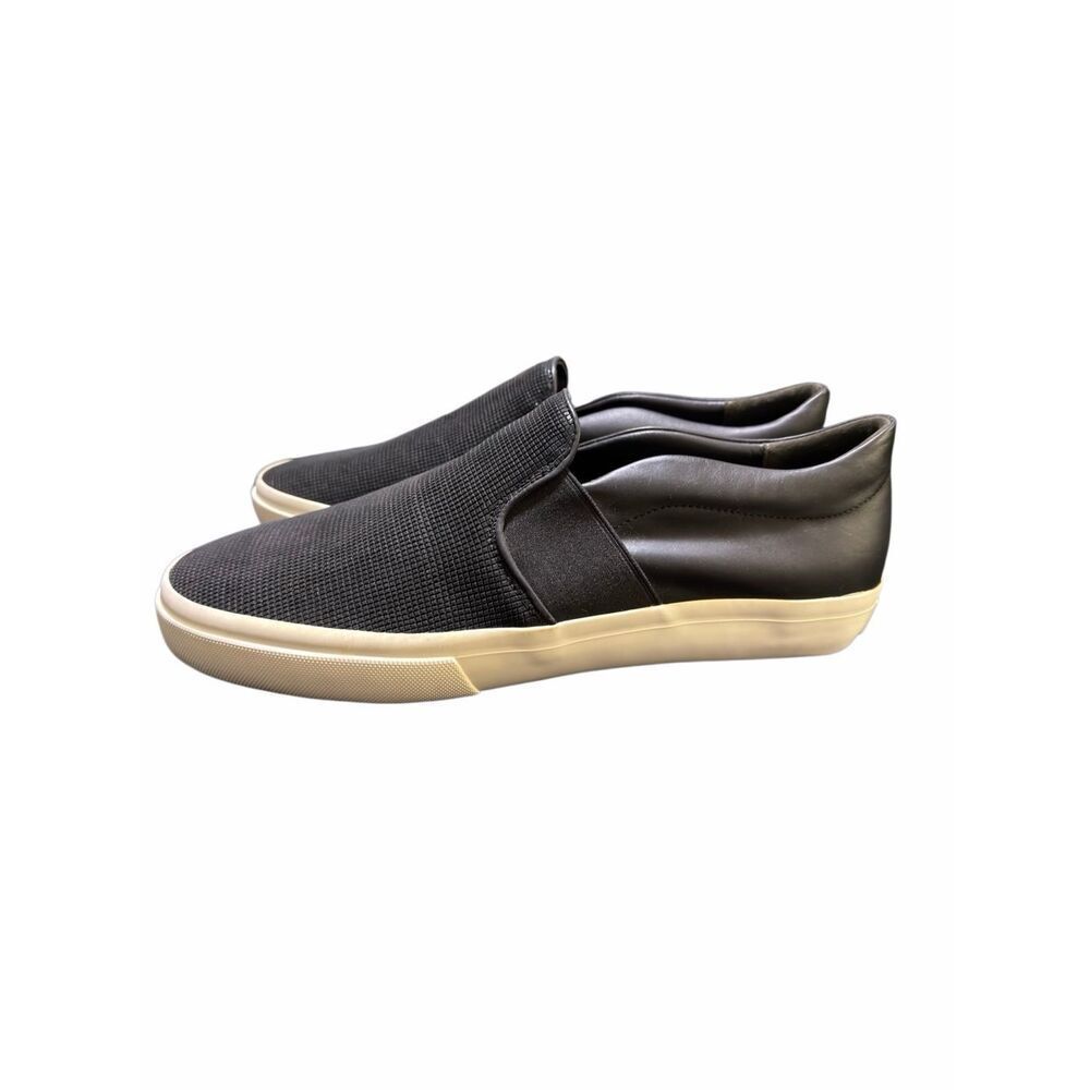 $225 Retail Vince Men's Black Fletcher Suede Slip-On Sneaker Shoes Size 11.5